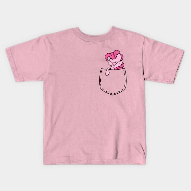 Pinkie in a Pocket Kids T-Shirt by typhwosion